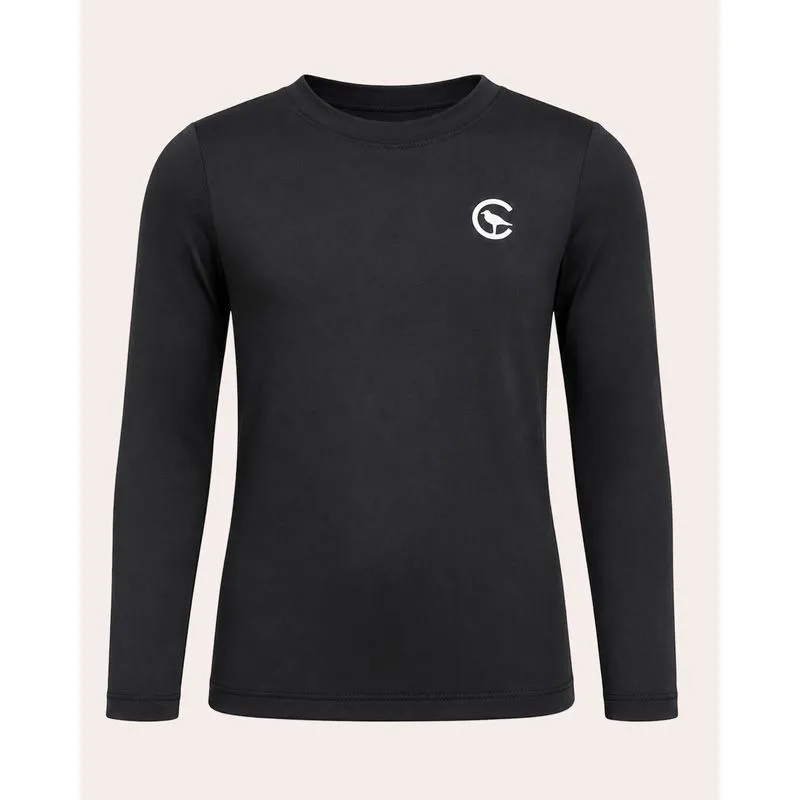Camiseta Bebê Manga Longa Proteção UV 50+ Preto 2