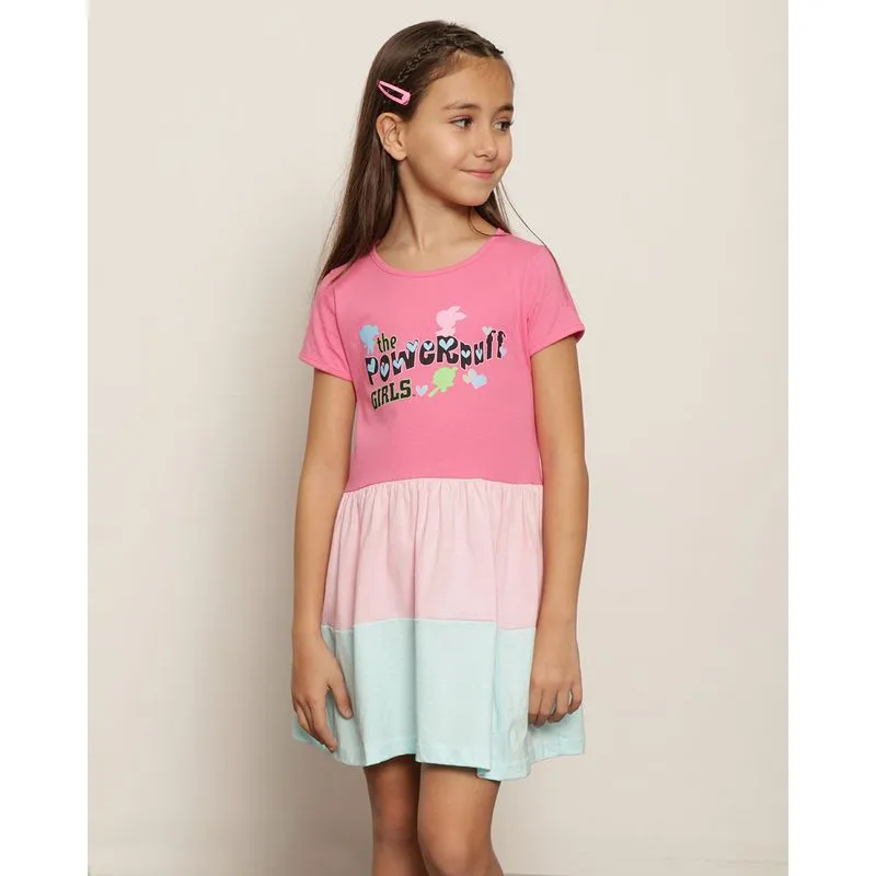 Vestido Infantil Três Marias As Meninas Superpoderosas Rosa 4