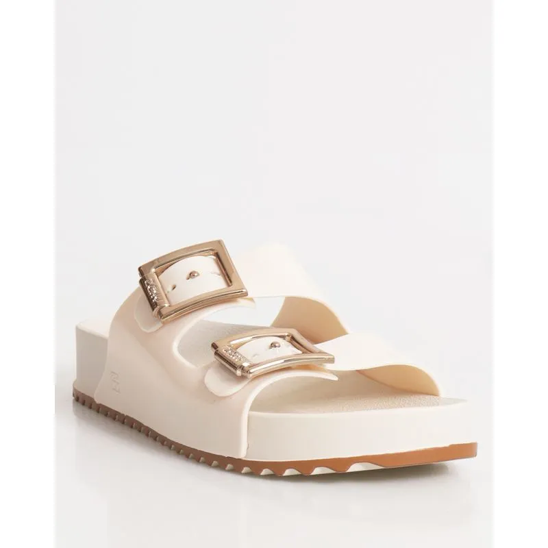 Sandália Feminina Zaxy Rasteira Birken Off White 36
