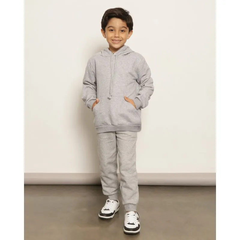 Calça Moletom Infantil Jogger Básica Cinza 6