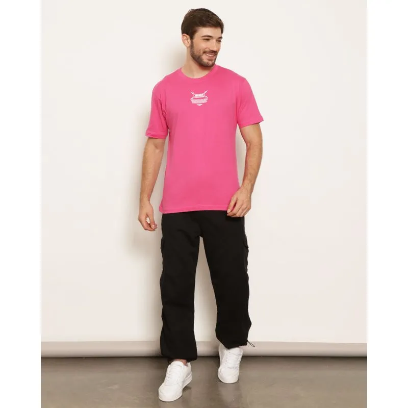 Calça Masculina Sarja Parachute Com Bolso Cargo Preta 38
