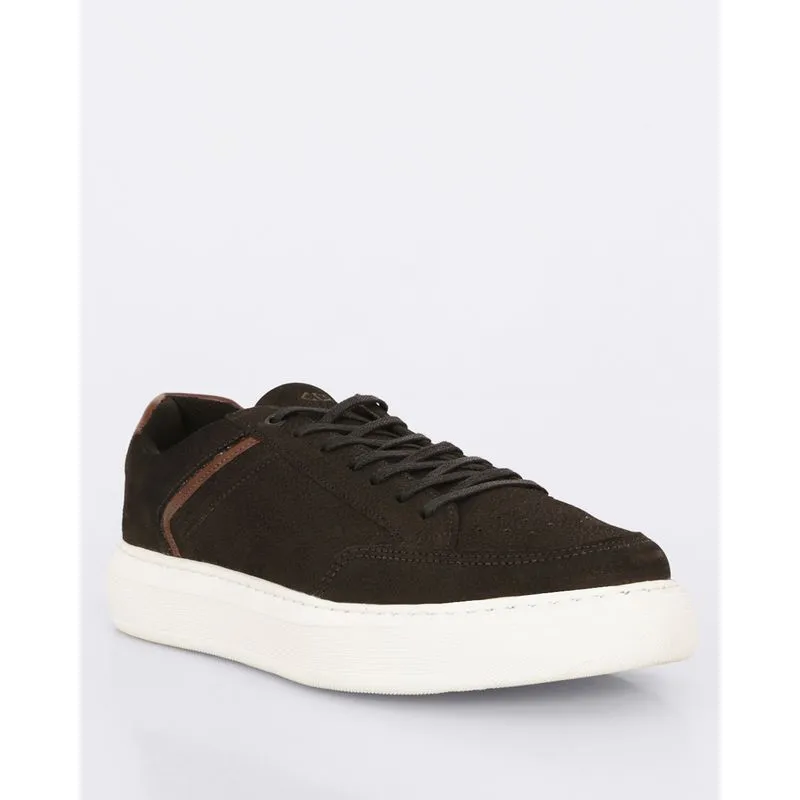 Tênis Masculino Couro Casual Crato Preto 37