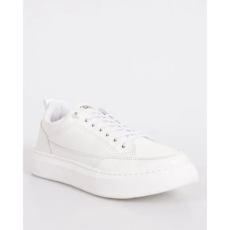 Tênis Masculino Casual Crato Couro Branco 39