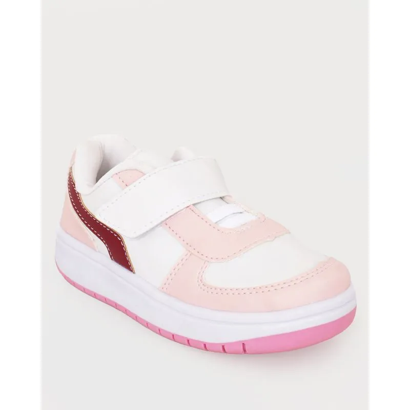 Tênis Infantil Casual Recortes Branco 34