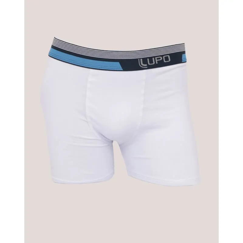 Cueca Masculina Lupo Boxer Algodão Branca G
