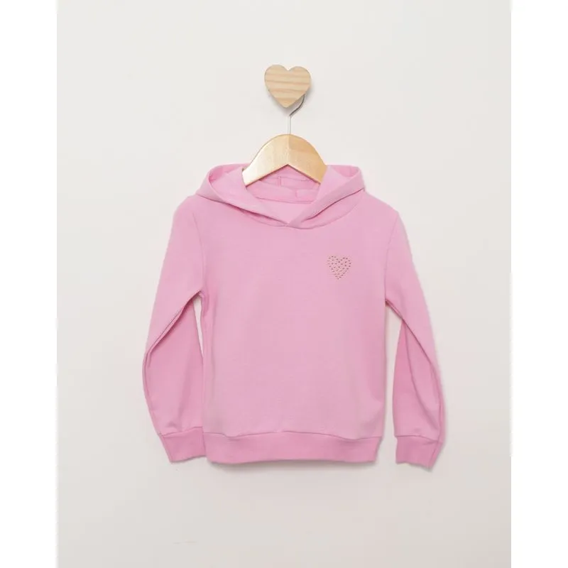Blusão Bebê Moletom Manga Longa Bolso Canguru Com Capuz Rosa 3