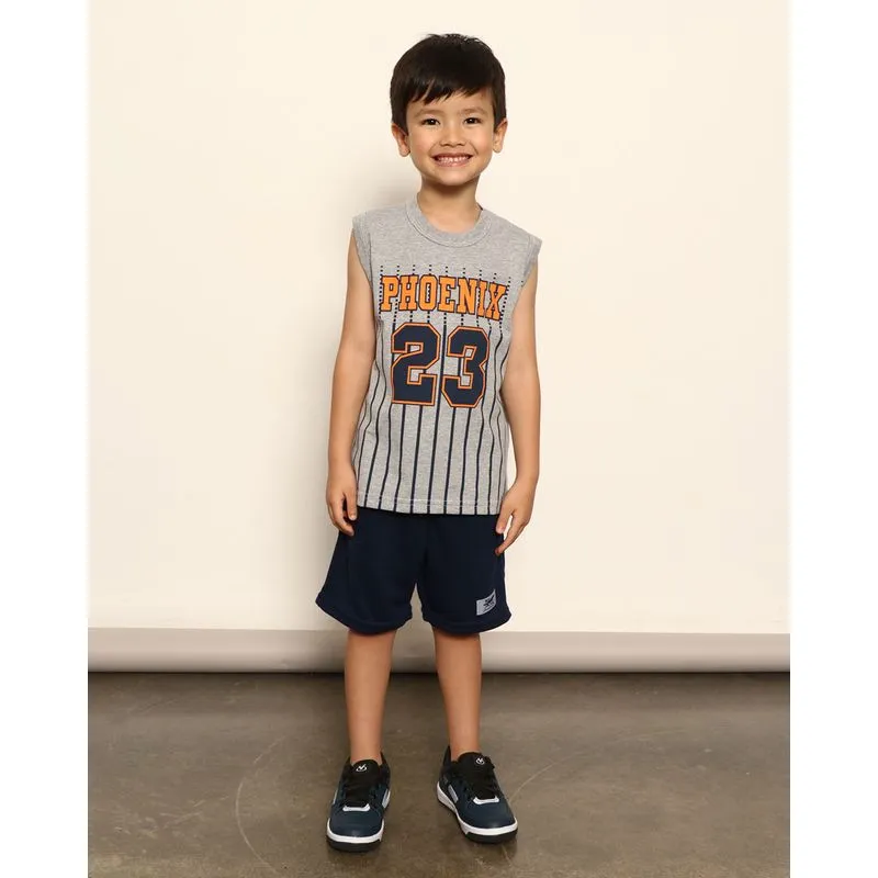 Bermuda Infantil Moletinho Texturizada Com Bolso Marinho 4