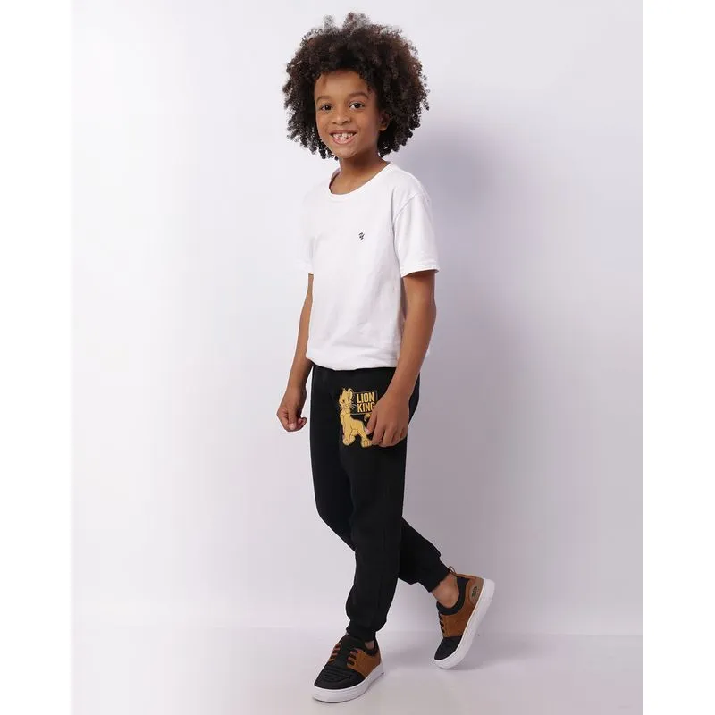 Calça Moletom Infantil Jogger Disney O Rei Leão Preta 6