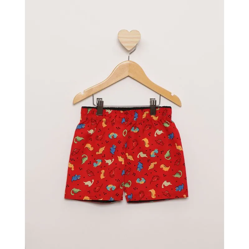 Bermuda Bebê Menino Estampa Sortida Vermelho 3