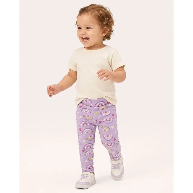 Calça Legging Bebê Estampa Sortidas Lilás Claro 1