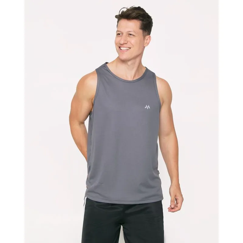 Regata Masculina Esportiva Básica Cinza P