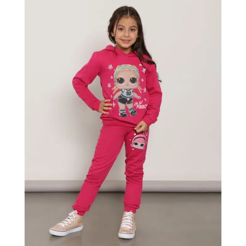 Calça Moletom Infantil Lol Surprise Rosa UN
