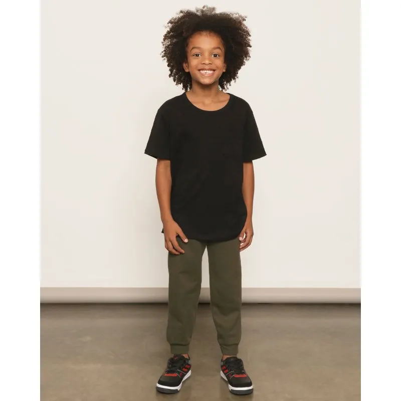 Calça Moletom Infantil Peluciada Jogger Verde 8