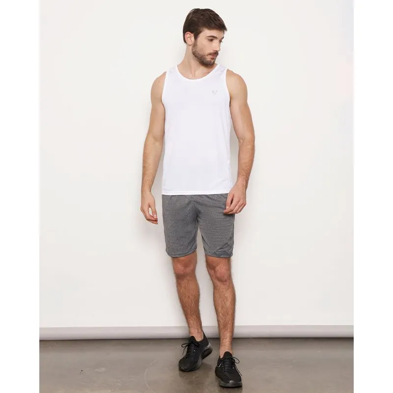 Bermuda Masculina Esportiva Dry Fit Com Recorte Cinza M