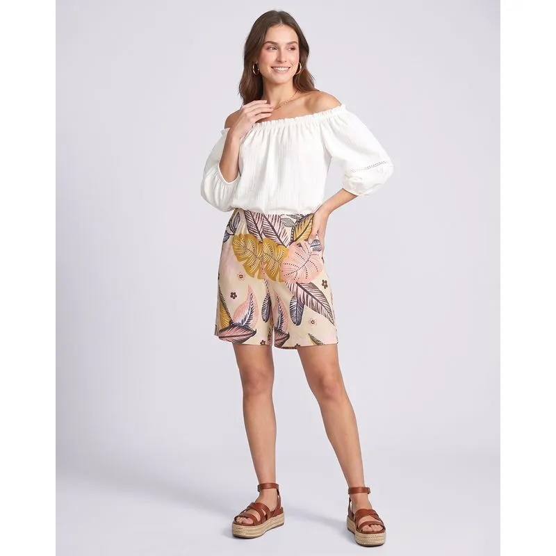 Bermuda Feminina Reta Estampada Sortida P