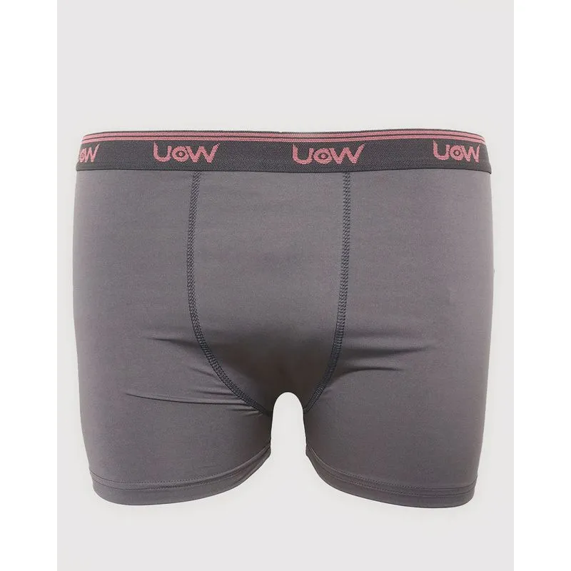 Cueca Plus Size Masculina Boxer Lisa Cinza G2