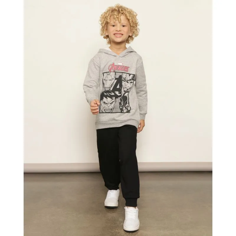 Conjunto Moletom Infantil Marvel Os Vingadores Cinza 8