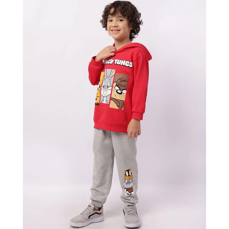 Conjunto Moletom Infantil Looney Tunes Vermelho 8