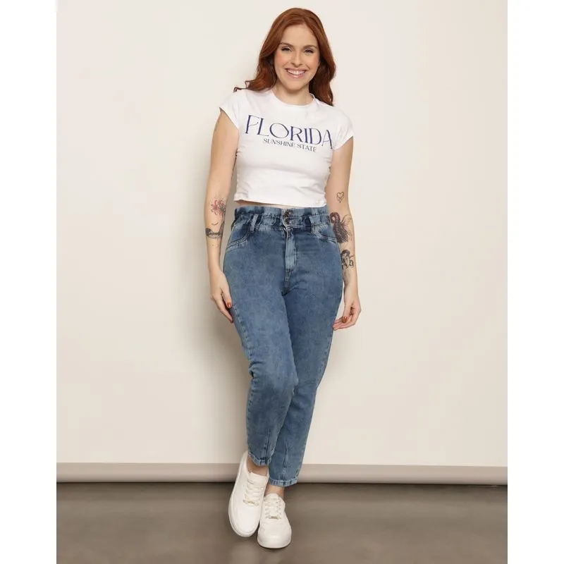 Calça Jeans Feminina Clochard Azul 38