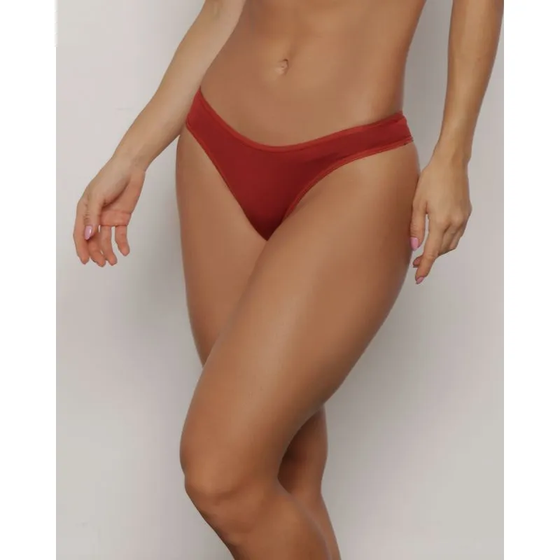 Calcinha Feminina Biquíni Lisa Terracota P