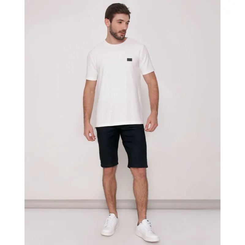 Bermuda Jeans Masculina Reta Preta 38
