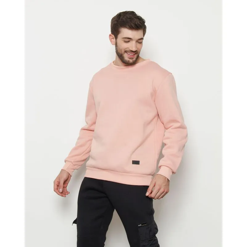Blusão Moletom Masculino Flanelado Rosa M