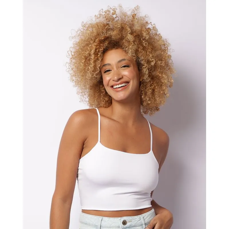 Blusa Feminina Alcinha Cropped Suplex Branca M
