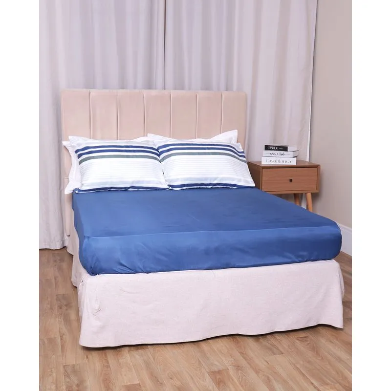 Jogo de Cama Queen 3 Peças Arte & Cazza Azul UN