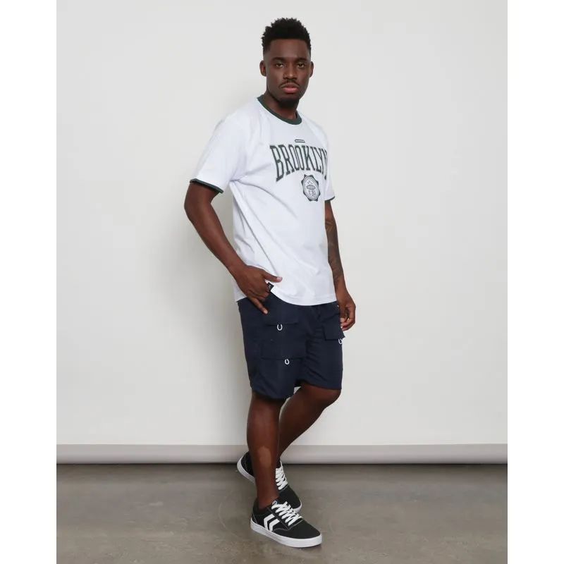 Bermuda Masculina Reta Bolso Cargo Marinho M