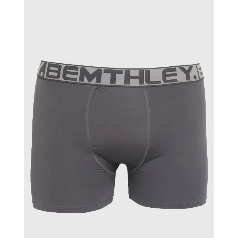 Cueca Plus Size Masculina Boxer Cinza 50