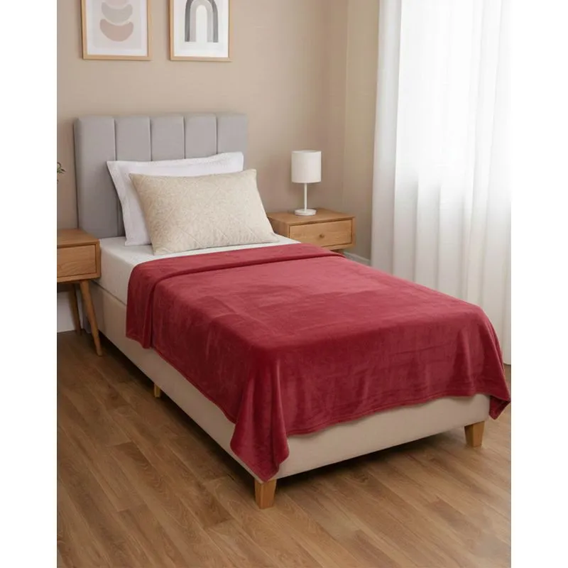 Manta Solteiro Andreza Fleece Ultra Soft Rosa UN
