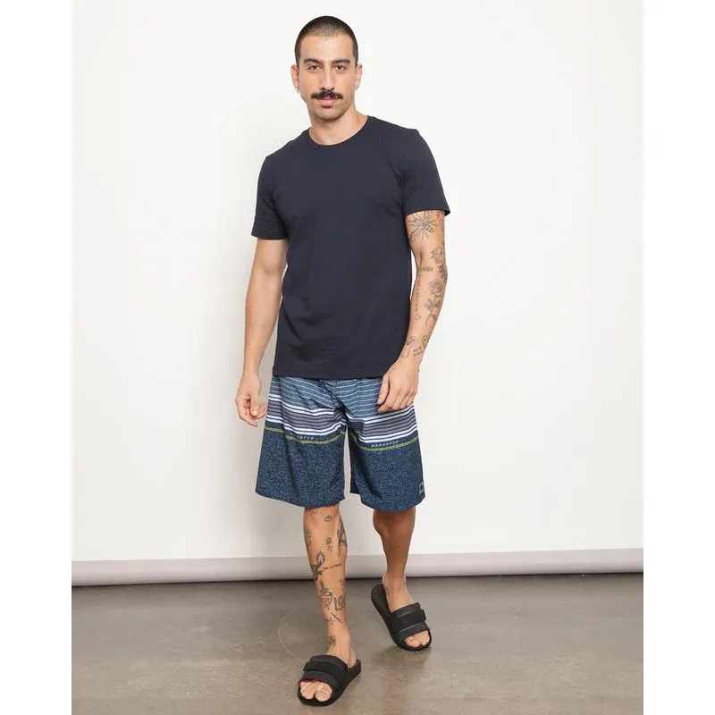 Bermuda Masculina Surf Listrado Azul 46