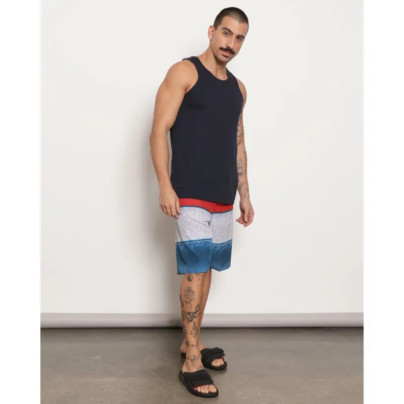 Bermuda Masculina Gangster Surf Estampada Vermelha 46