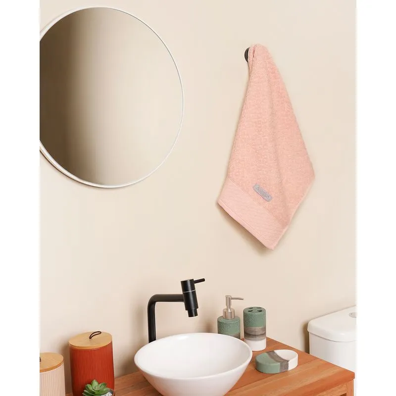 Toalha De Rosto Atlântica 48cm x 80cm Capri Rosa Claro UN