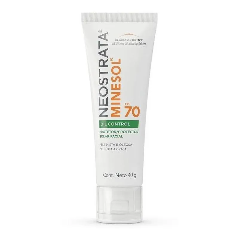 10x Protetor Solar Fps70 Minesol Oil Control 40g Neostrata