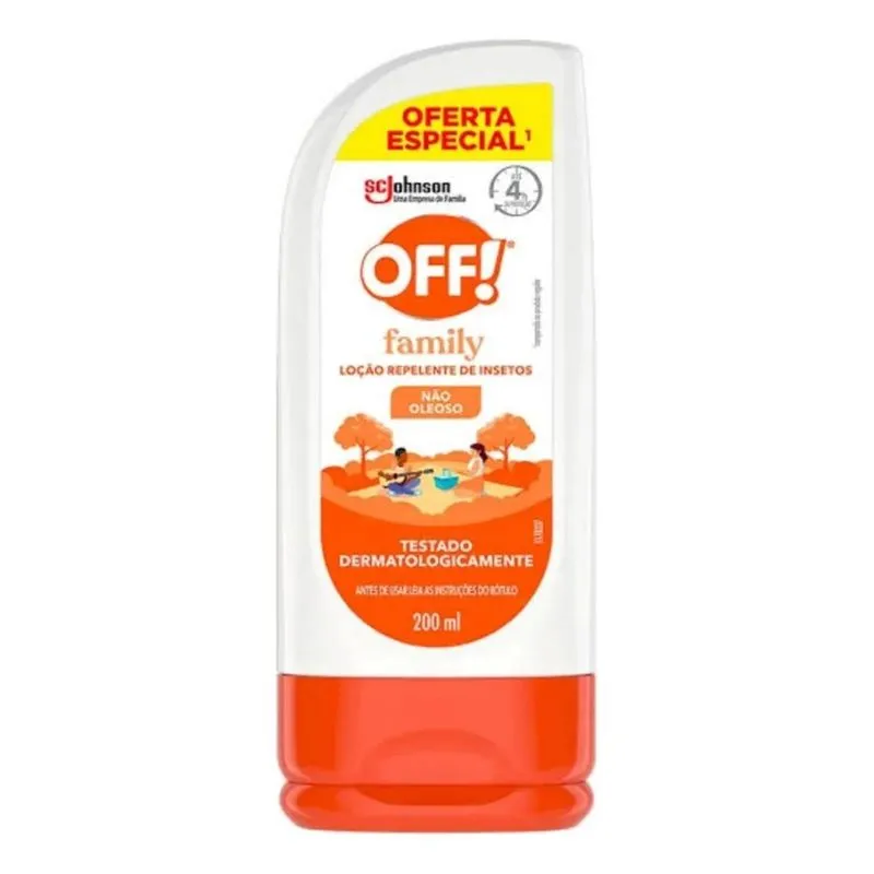 10x Repelente Off 200ml Loção Afasta Mosquito Familia Dengu