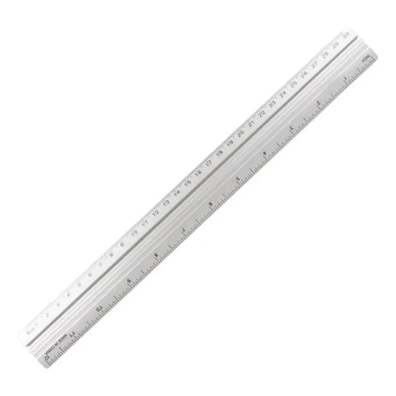 5x Regua De Aluminio De 30cm Escola Escritorio Trabalho