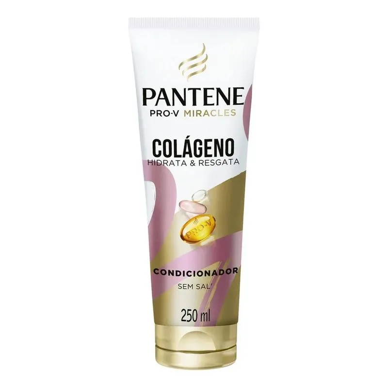 10x Condicionador Pantene Colágeno Hidrata E Resgata 250ml