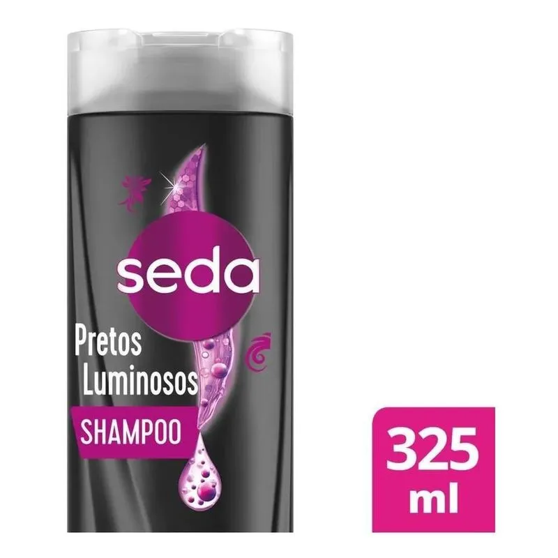 10x Shampoo Seda Pretos Luminosos 325ml