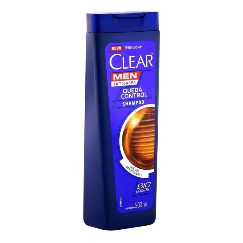 10x Shampoo Clear Men Anticaspa Queda Control 200ml