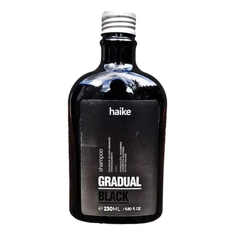 10x Shampoo Gradua Black Escurece Cabelos Grisalhos Natural