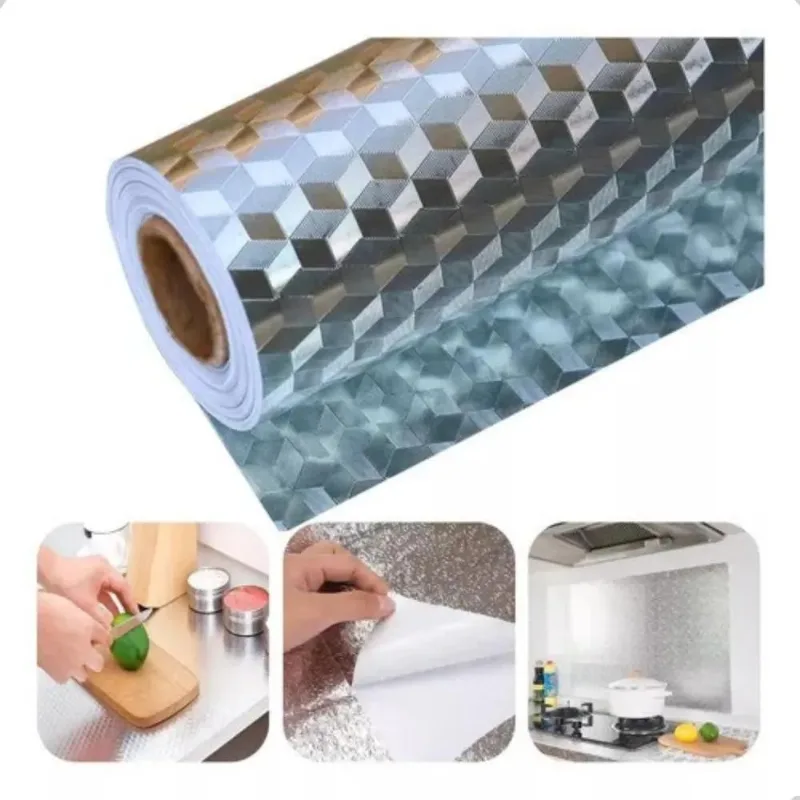 2x Papel Adesivo Lavavel Forro Fogão Cozinha Armario Gavetas