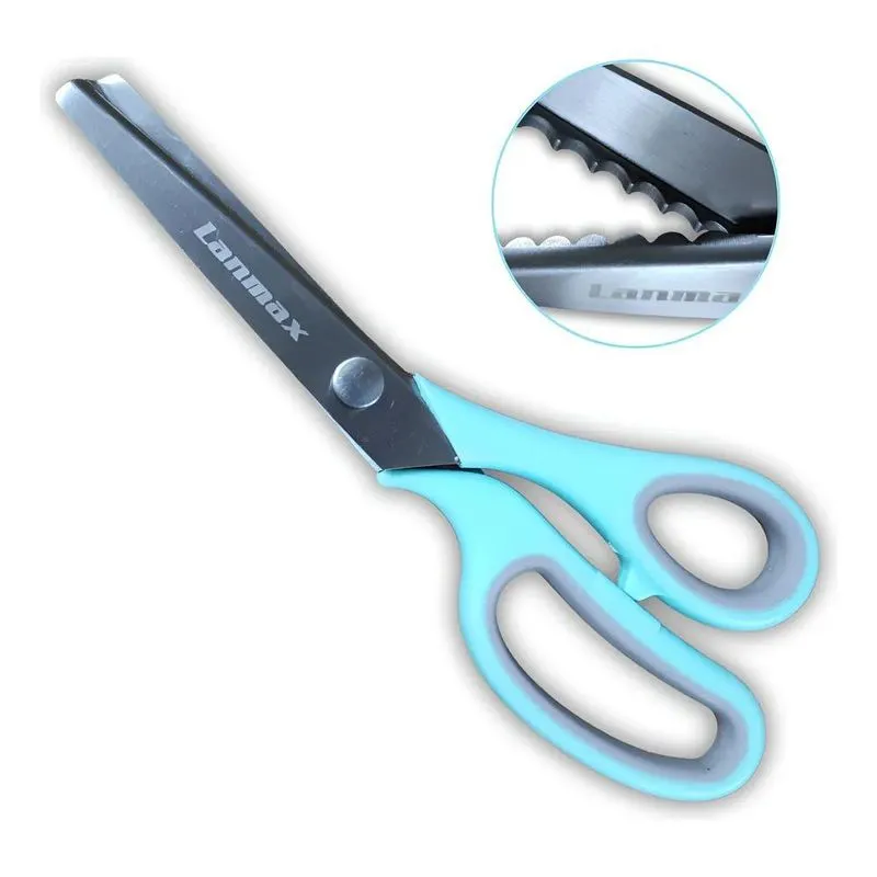 2x Tesoura Escalope Corte Ondulado - Lanmax
