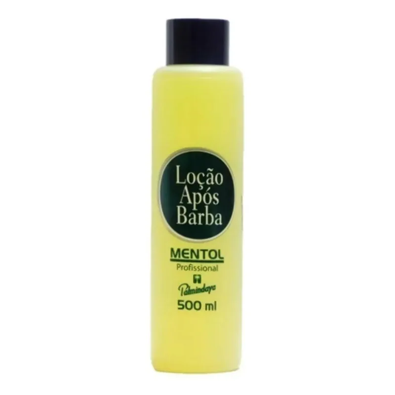 10x Loção Após Barba Mentol 500ml Palmindaya Loção Pós Barb