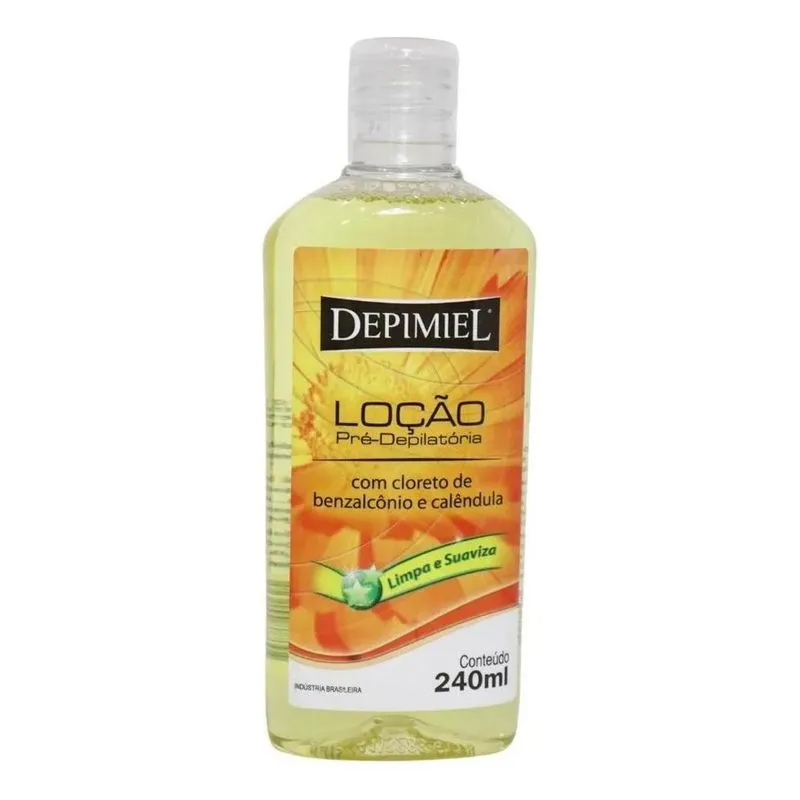 10x Loção Pré Depilatório Calêndula Suaviza Limpa Depimiel
