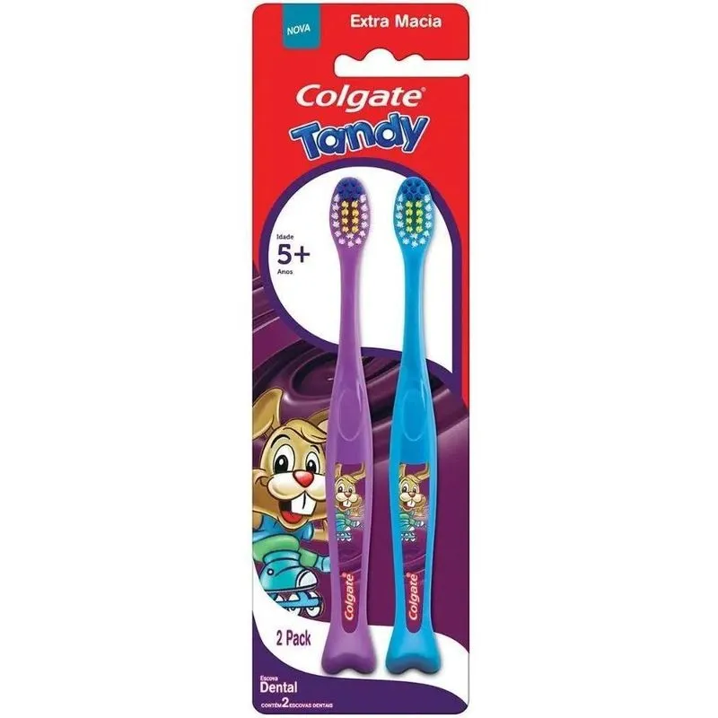 5x Escova De Dente Infantil Colgate Tandy 2 Unidades