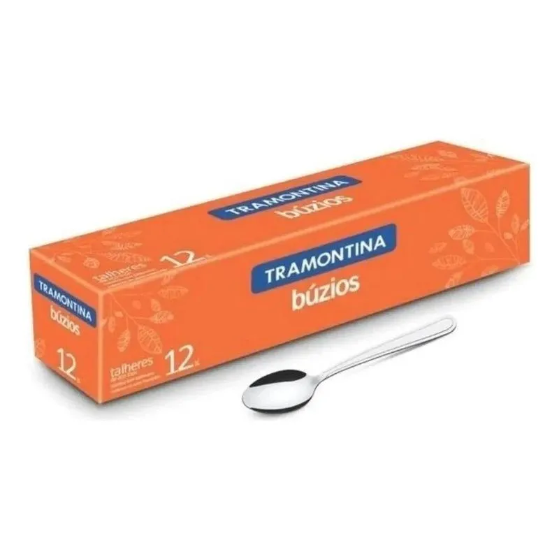 5x Colher De Cha Inox Tramontina Buzios Bar Restaurante 12 P