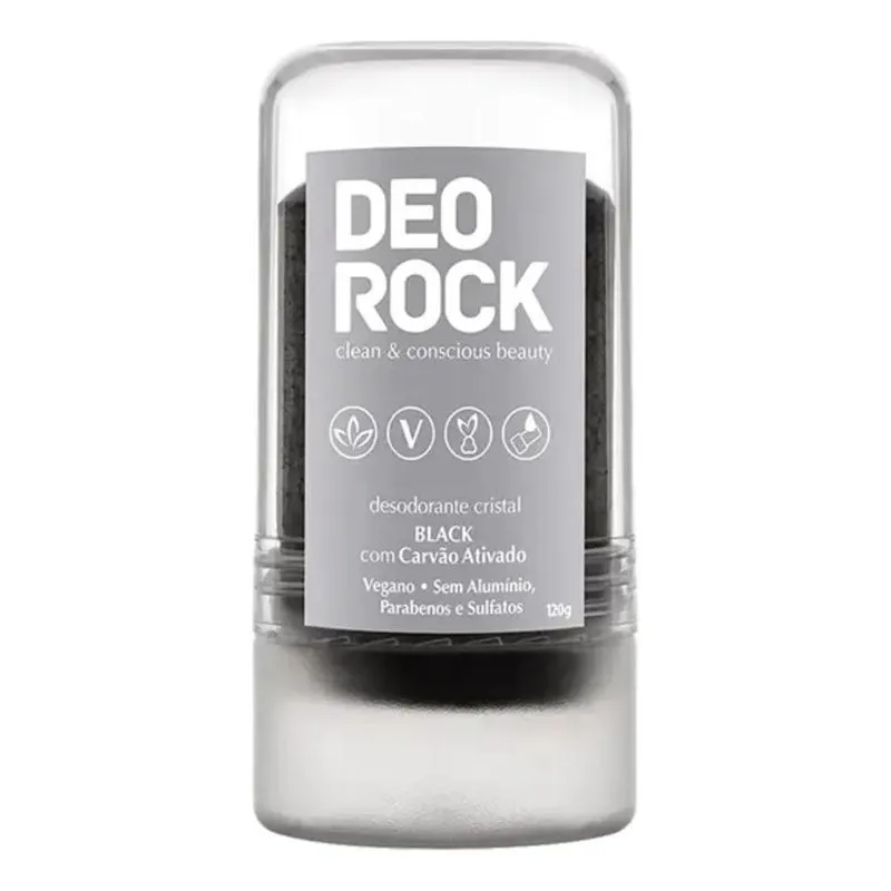 5x Deorock Desodorante Cristal Pedra - Sem Fragrância - Un
