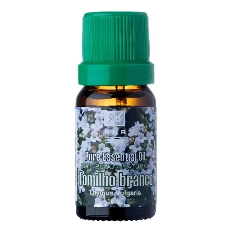 5x Óleo Essencial De Tomilho Branco 10ml - 100% Puro - Rhr