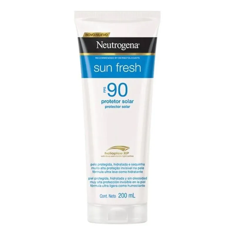 5x Protetor Solar Fps 90 Sun Fresh 200ml Neutrogena